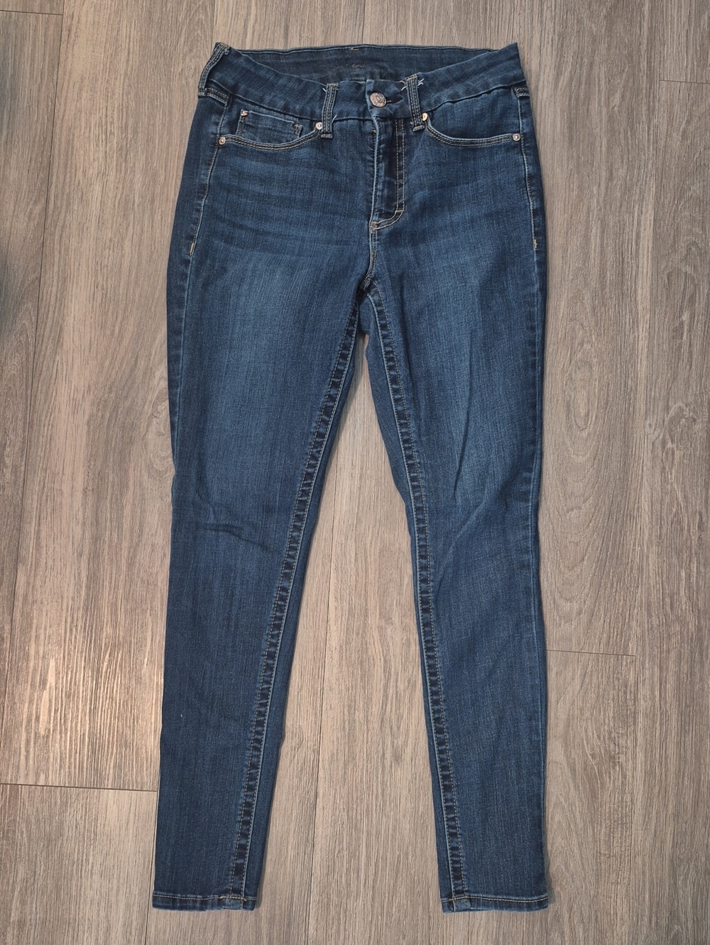 Seven7 Dark Blue Skinny Jeans